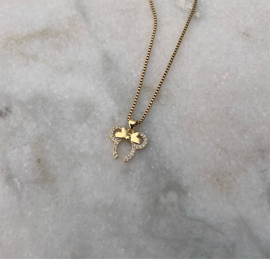 Bow Headband CZ Necklace